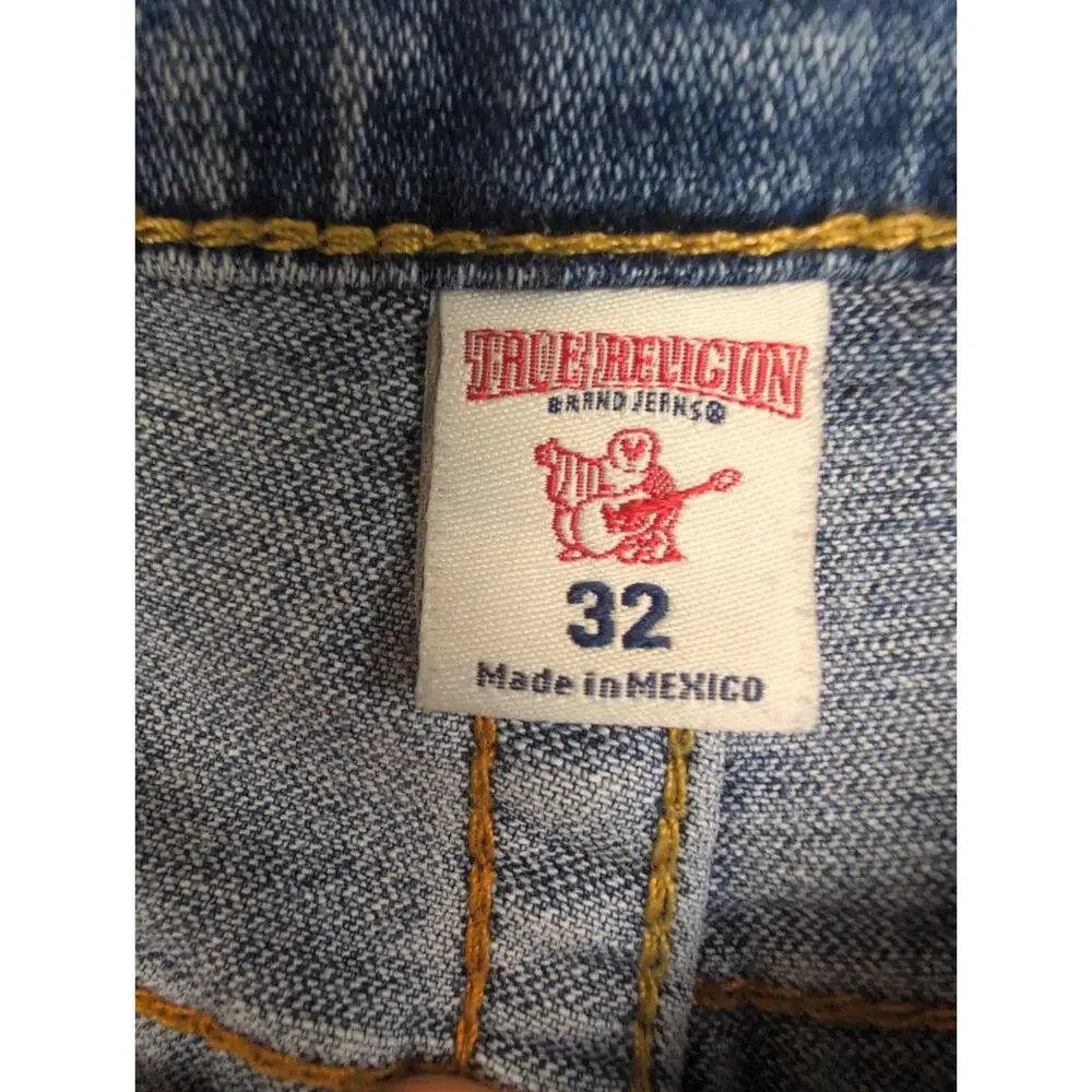 True Religion slim blue jeans Size 32/34 Y2K Retro Streetwear Western Denim